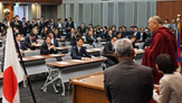 His Holiness the Dalai Lama Addresses an All Party Parliamentary Group in Japan