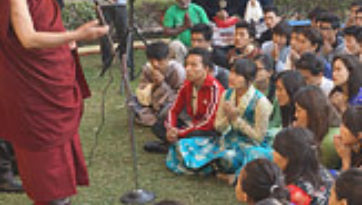 Advice for Tibetan Students and Interviews for Mongolian Television