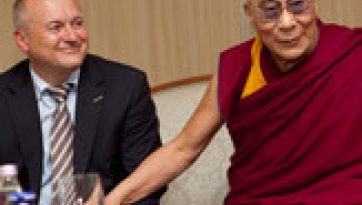 His Holiness the Dalai Lama arrives in Maribor, Slovenia, the Cultural Capital of Europe