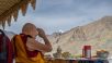 His Holiness Attends Prayers at the Buddha Statue in Stok